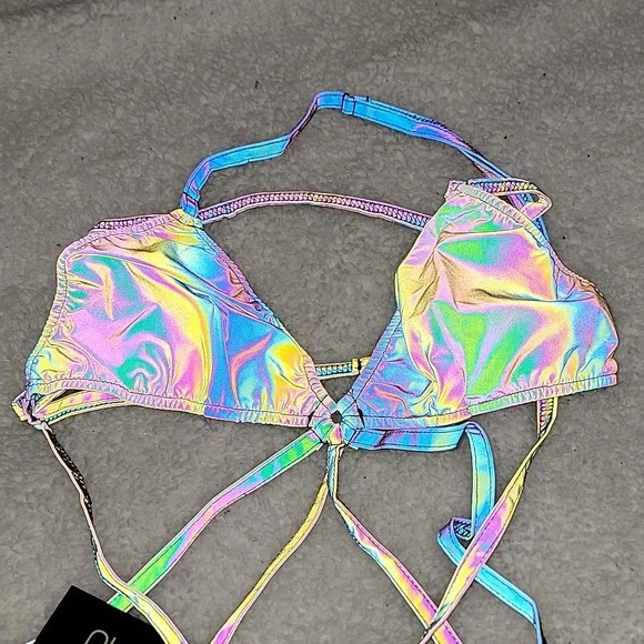 DOLLS KILL X CLUB EXX REFLECTIVE BODYSUIT - Picture 7 of 12